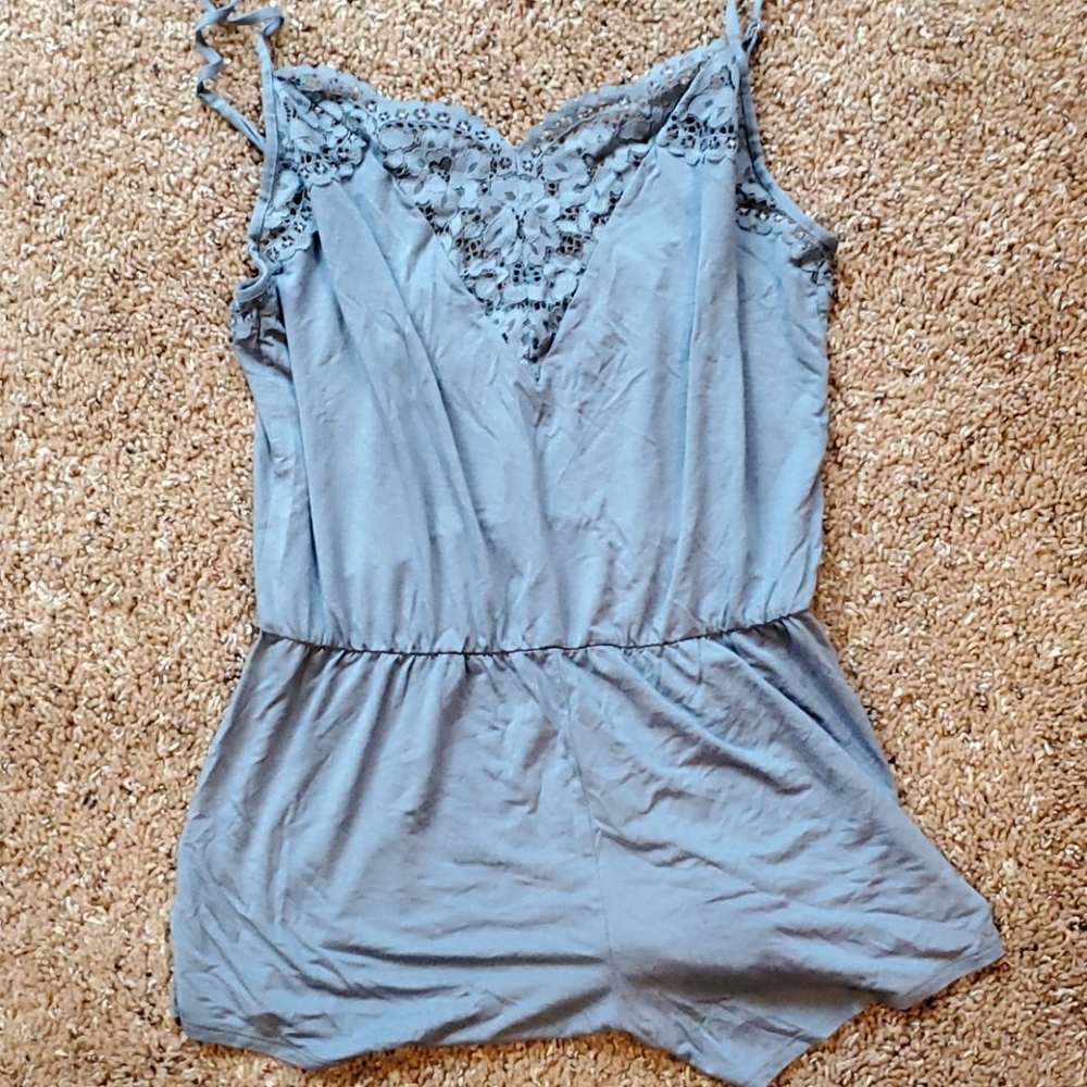 Blue Pajama Romper